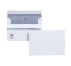 Plus Fabric Envelopes Wallet Press Seal 110gsm C6 White